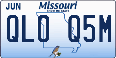 MO license plate QL0Q5M
