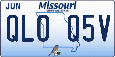 MO license plate QL0Q5V