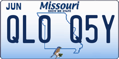 MO license plate QL0Q5Y