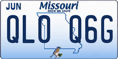 MO license plate QL0Q6G