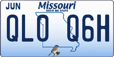MO license plate QL0Q6H