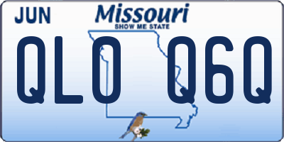 MO license plate QL0Q6Q
