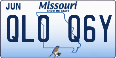MO license plate QL0Q6Y