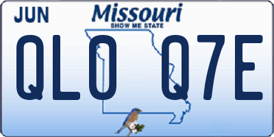 MO license plate QL0Q7E