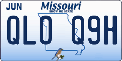 MO license plate QL0Q9H