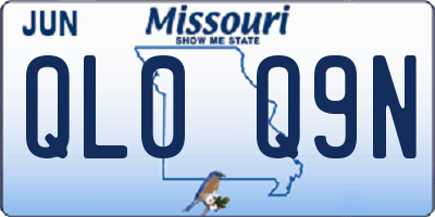 MO license plate QL0Q9N