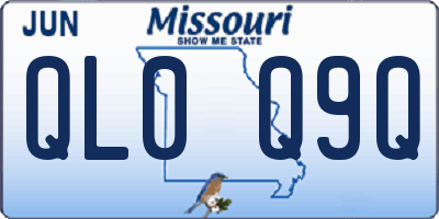 MO license plate QL0Q9Q
