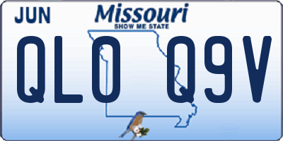 MO license plate QL0Q9V