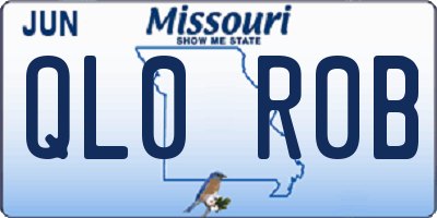 MO license plate QL0R0B