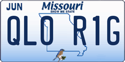 MO license plate QL0R1G