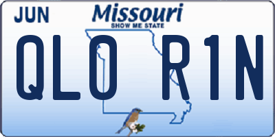 MO license plate QL0R1N
