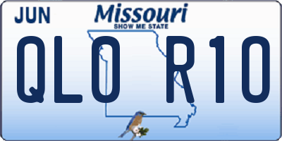 MO license plate QL0R1O