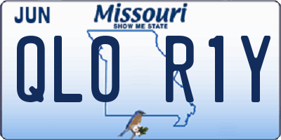 MO license plate QL0R1Y