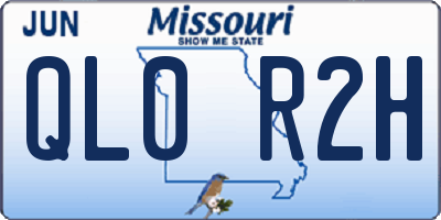 MO license plate QL0R2H