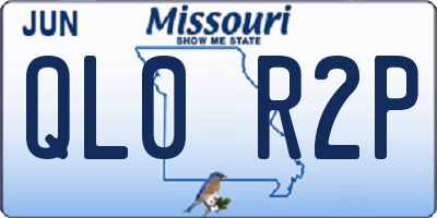 MO license plate QL0R2P