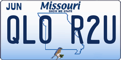 MO license plate QL0R2U