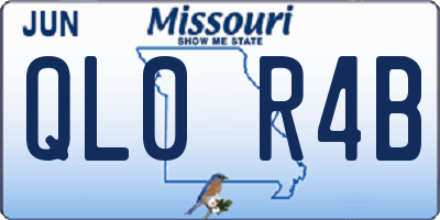 MO license plate QL0R4B