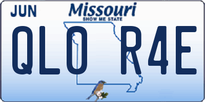 MO license plate QL0R4E