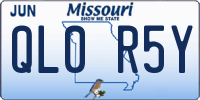 MO license plate QL0R5Y