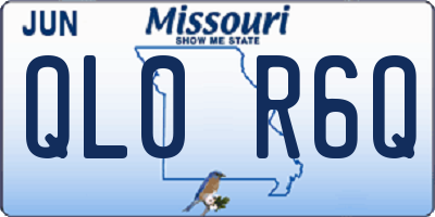 MO license plate QL0R6Q