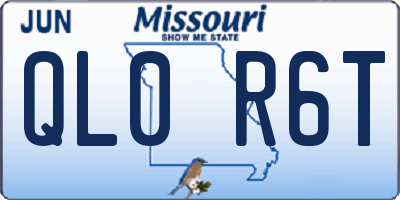 MO license plate QL0R6T