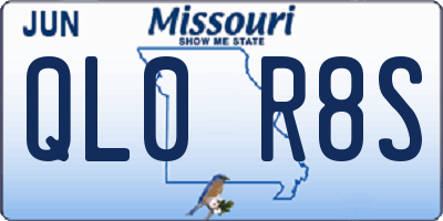 MO license plate QL0R8S
