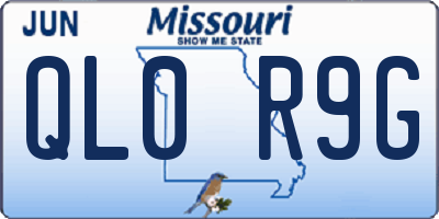MO license plate QL0R9G