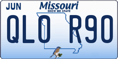MO license plate QL0R9O