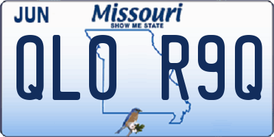 MO license plate QL0R9Q