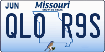 MO license plate QL0R9S