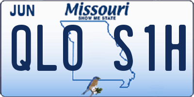 MO license plate QL0S1H