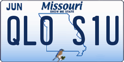 MO license plate QL0S1U