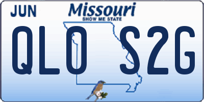 MO license plate QL0S2G