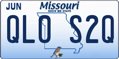 MO license plate QL0S2Q