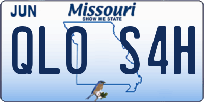 MO license plate QL0S4H