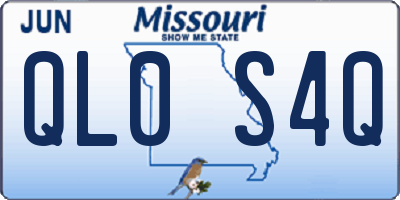 MO license plate QL0S4Q