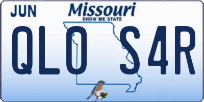 MO license plate QL0S4R