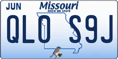 MO license plate QL0S9J