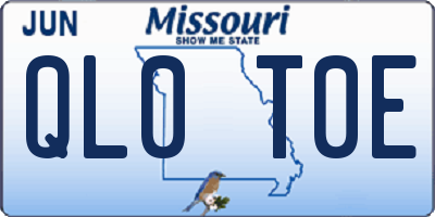 MO license plate QL0T0E