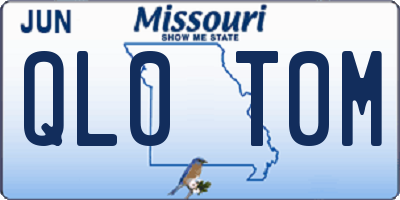 MO license plate QL0T0M