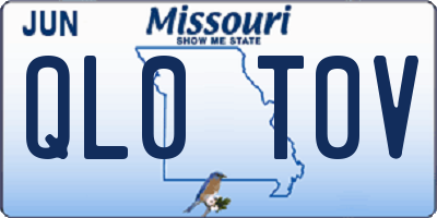 MO license plate QL0T0V