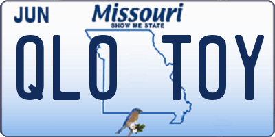 MO license plate QL0T0Y