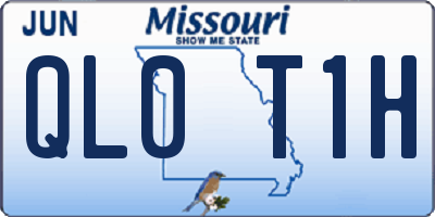 MO license plate QL0T1H
