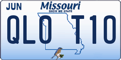 MO license plate QL0T1O