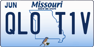 MO license plate QL0T1V