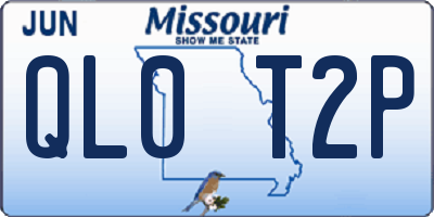 MO license plate QL0T2P