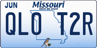 MO license plate QL0T2R