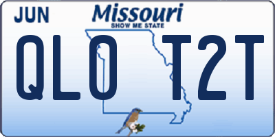 MO license plate QL0T2T