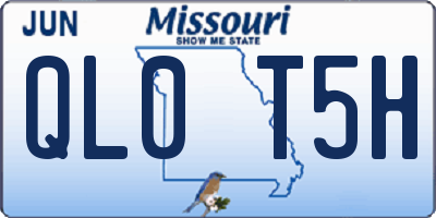 MO license plate QL0T5H