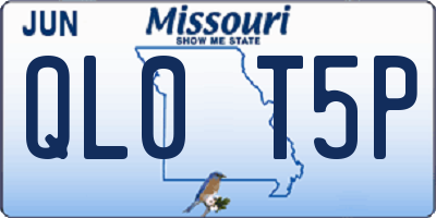 MO license plate QL0T5P